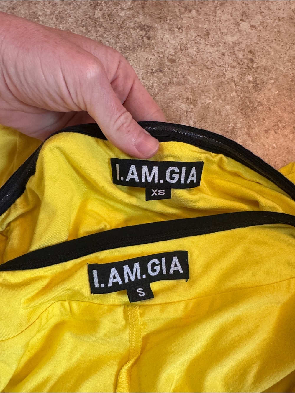 I.AM.GIA Yellow Two-Piece Skirt Set with Black Trim - Picture 3 of 3